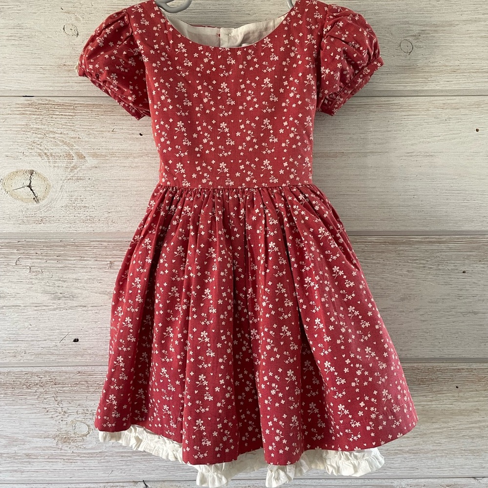 Well Dressed Wolf Red and White Puff Sleeve Sundress